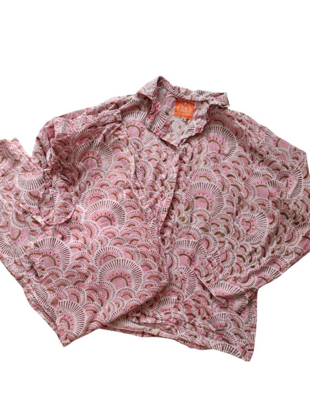 Tuk & Lu Womens Pink PJs S Lightweight Cotton Patterned Pajama Set - Picture 8 of 8